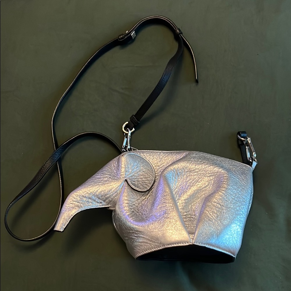 Loewe Silver Mink Crossbody/Clutch Bag